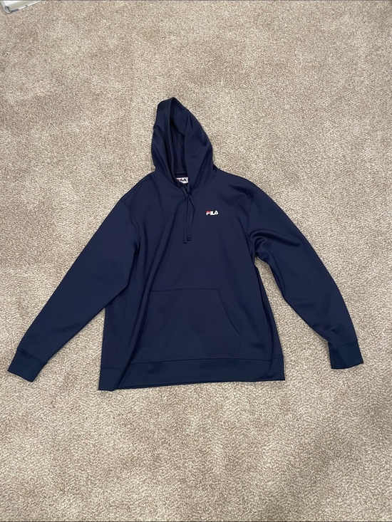Fila Other - Fila Navy Pullover Hoodie with Small Logo